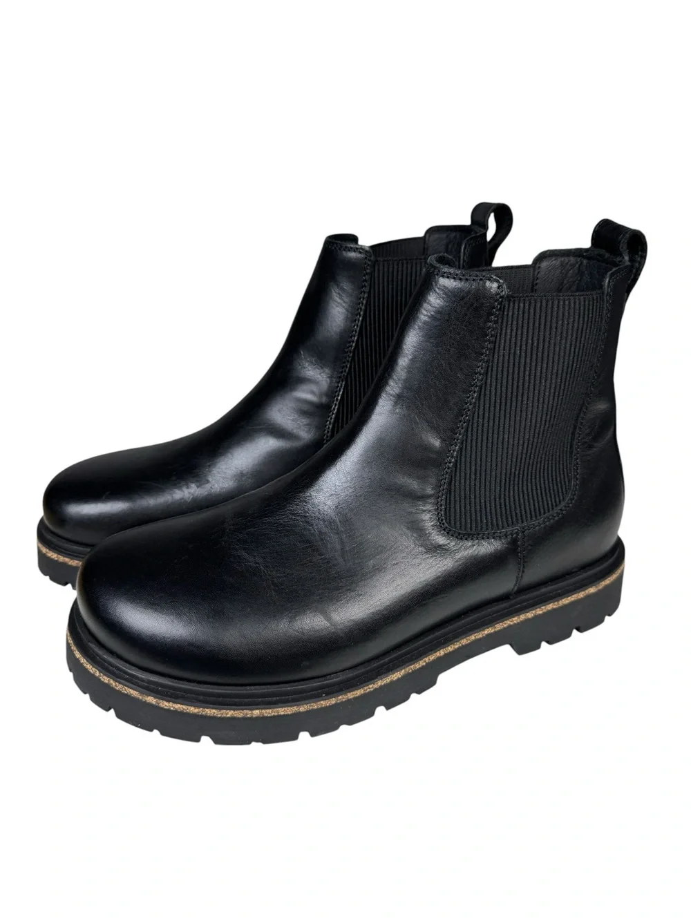 NEW Birkenstock Highwood Chelsea Slip-On Boots Womens 8US/39EU Black Leather
